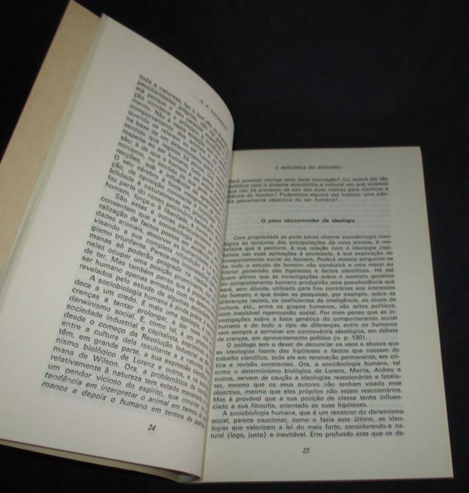 Livro A Biologia do Egoísmo G. F. Sacarrão