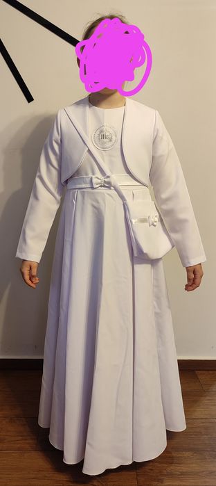 Sprzedam albę z bolerkiem i torebką