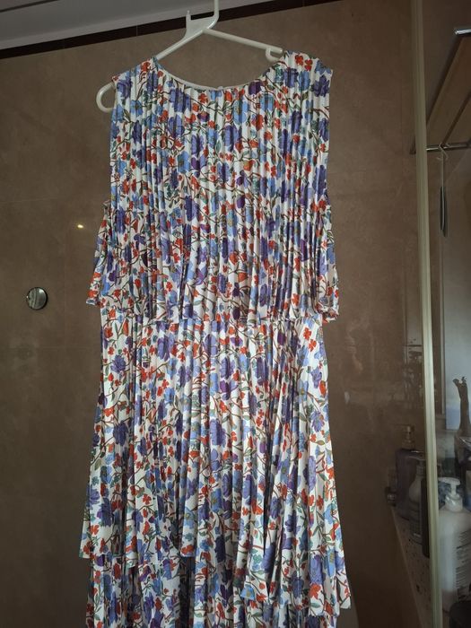 Vestido de Verão comprido, multi cor,