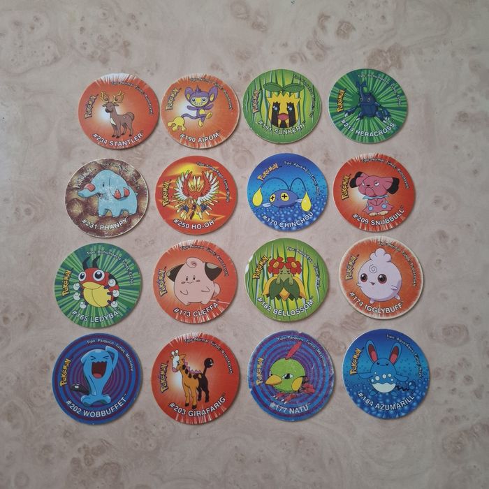 Tazos Pokémon originais Matutano