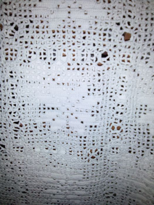 Toalha em renda rectangular manual nova!