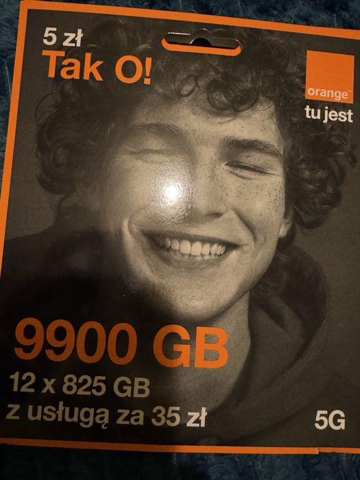 Złoty numer w Orange Łatwy Prosty Nowy Starter