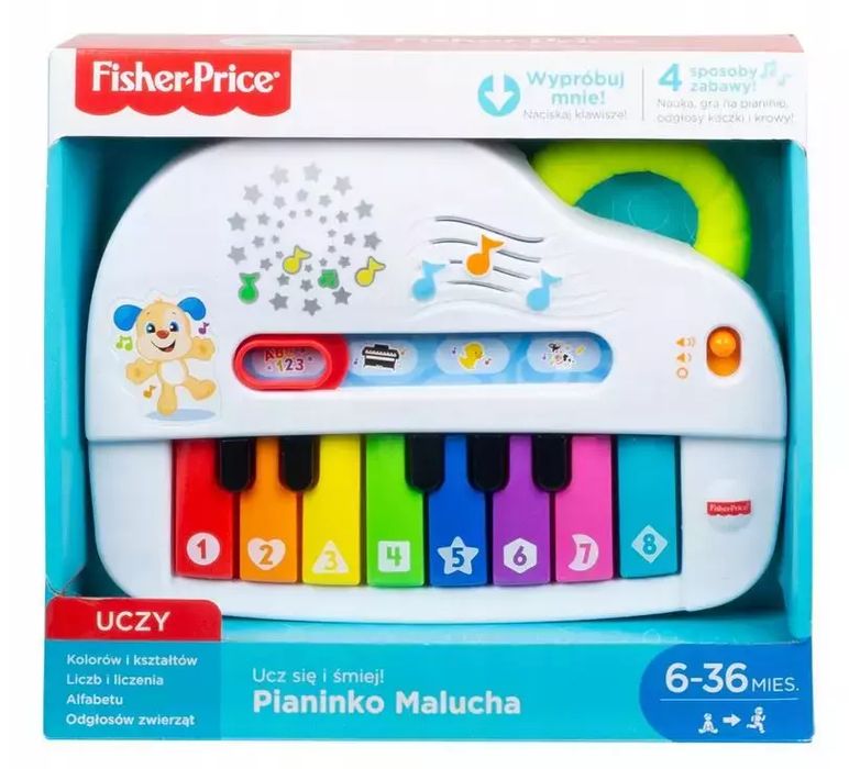 Fisher-Price. Ucz się i śmiej! GFK02 Pianinko malucha. Fisher Price