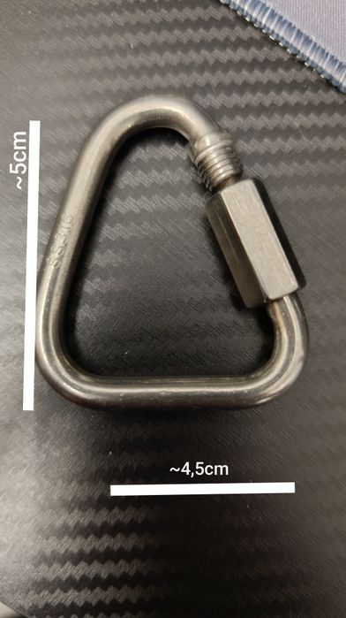 Ogniwo skręcane, karabińczyk, d-ring
