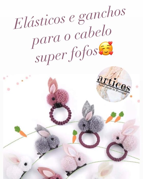 Ganchos e Elasticos Coelhinhos