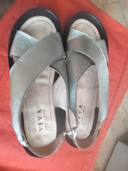 Сандали женские летние натуральная кожа в хорошем состоянии