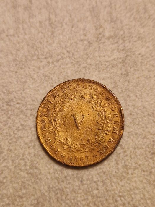 Moeda de 5 Reis D. Luís I 1867