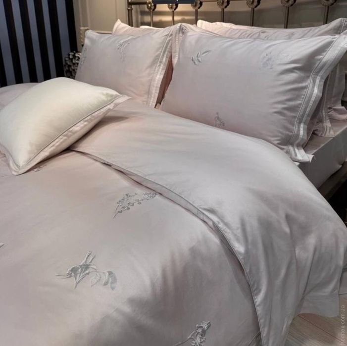 Постельное белье Sarev Serafi премиум сатин 400ТС евро с вышивкой