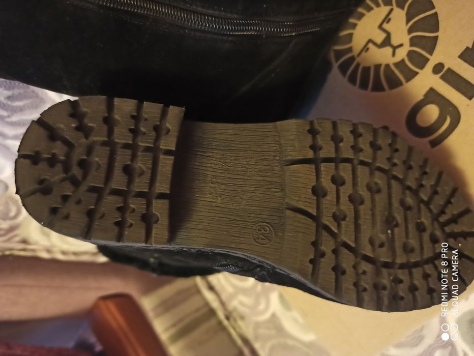 Сапоги зимние 34р-р натуральная замша на цигейке