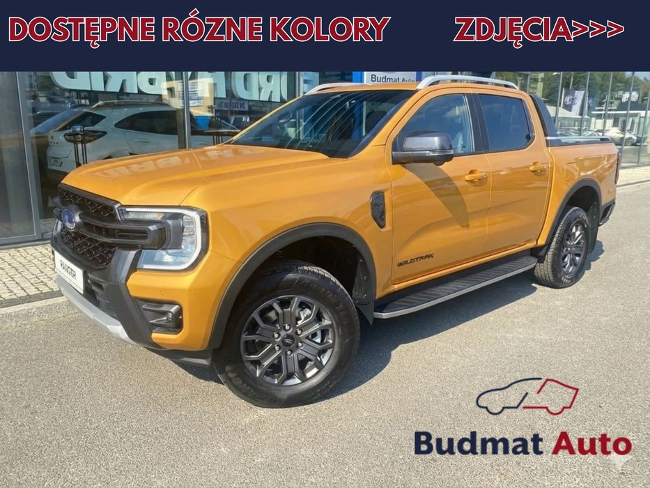 Ford Ranger Wildtrak bogate wyp: kamera 360, Hak, BLIS, nagłośnienie B&O