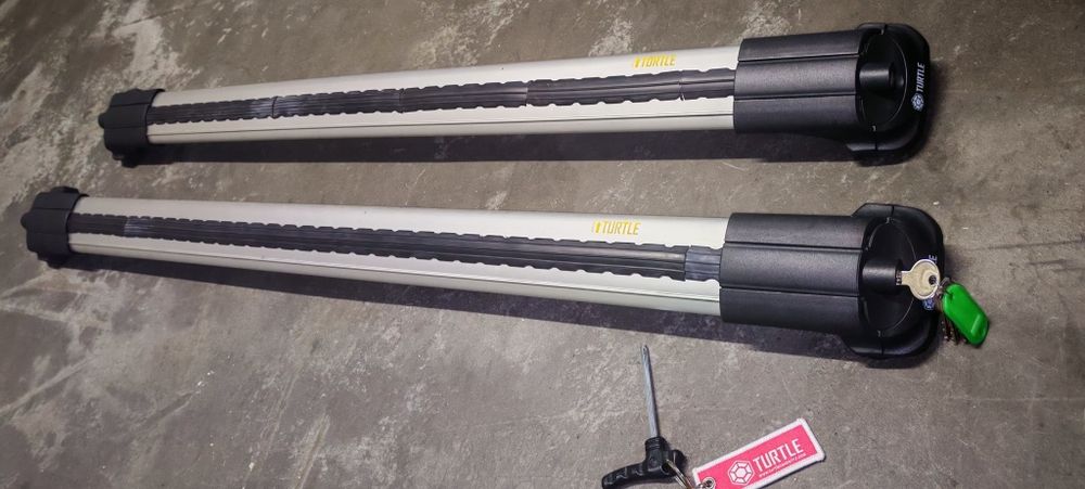 Barras tejadilho Turtle Air1 + 1 Suporte Bicicleta Thule Freeride 53