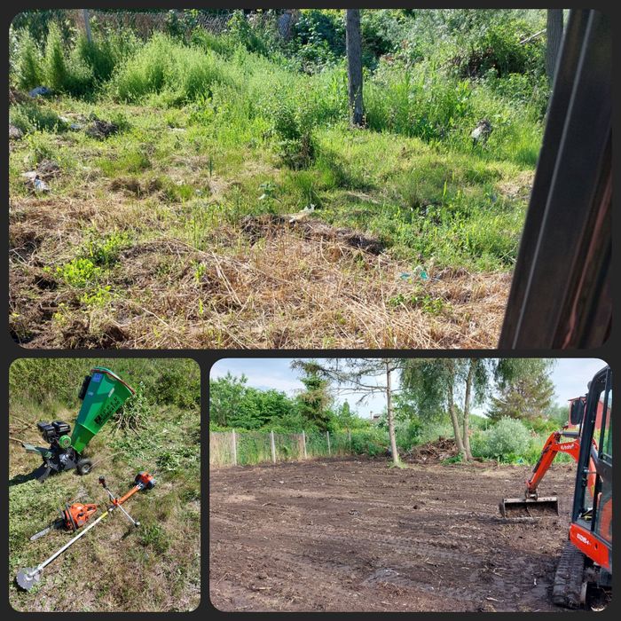 Minikoparka, koparko ładowarka, prace ziemne, wywrotka, szamba