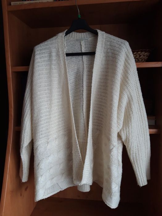Śliczna narzutka, sweter, kardigan rozmiar 44/46/48  4XL  Janina