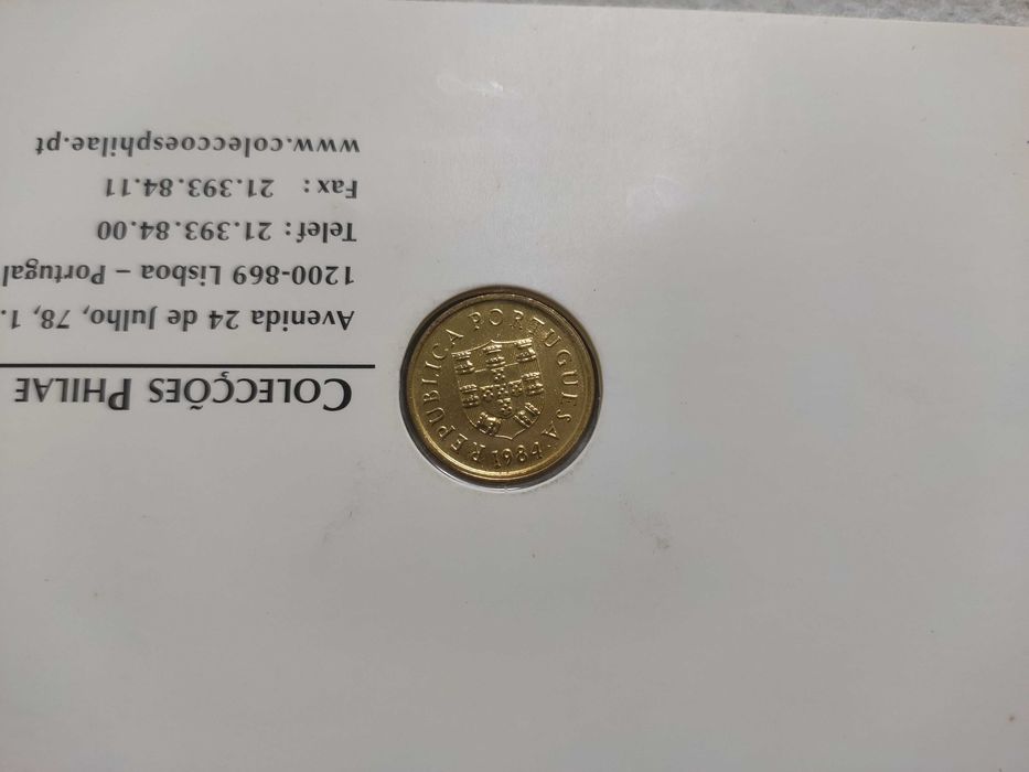 Última moeda do escudo 1$ - 1984