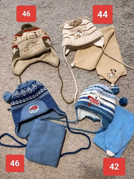 Дитячі зимові шапочки