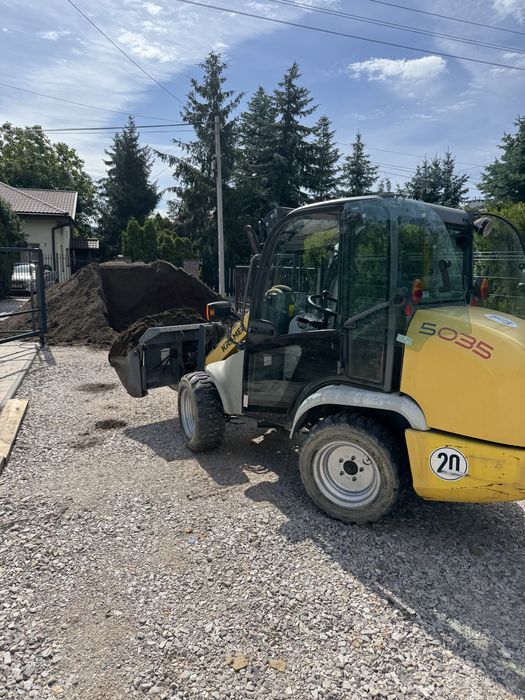 Uslugi minikoparka z operatorem  roboty ziemne ladowarka  wynajem
