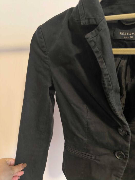 Czarna marynarka Reserved rozmiar 36