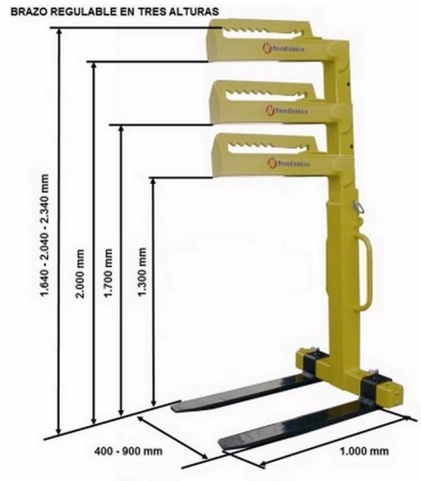 Porta-paletes Regulável para grua de obra ou de camião JL20