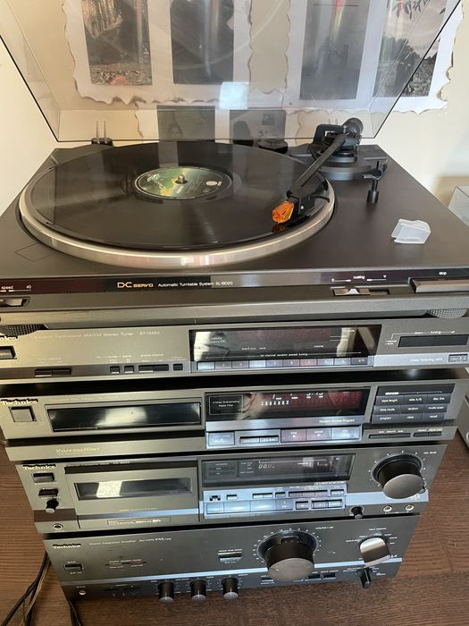 Wieża technics z gramofonem