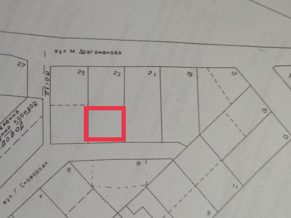 Продаж земельної ділянки в м. Бровари (район сади)