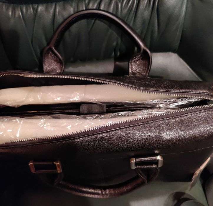 Чоловіча сумка-портфель GIORGIO FERRETTI з натуральної шкіри.