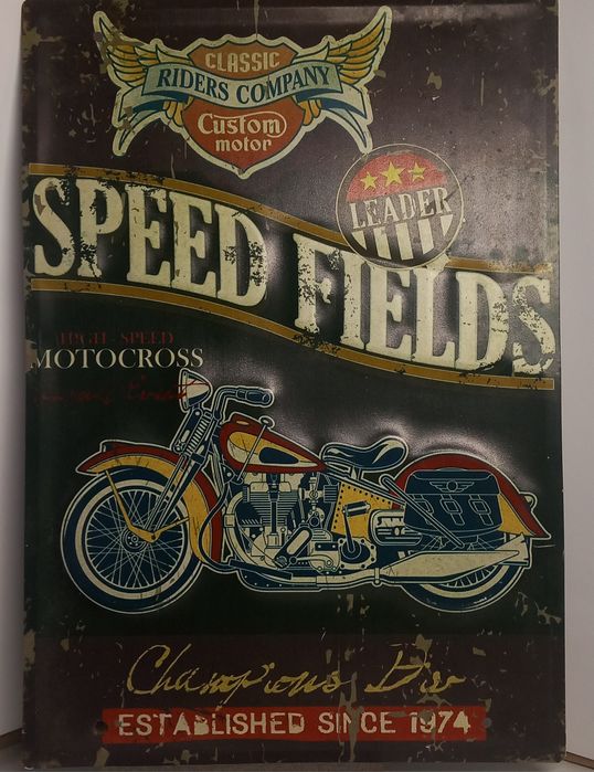 Placa de metal para decoração