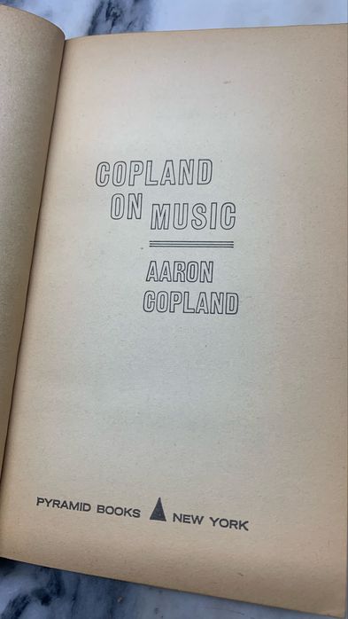 Copland on music By Aaron copland