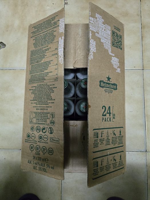 Garrafas heineken em alumínio