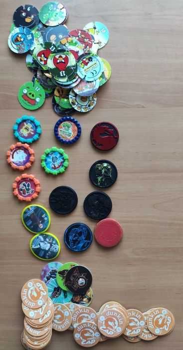 Tazos Matutazos Dunkin Angry Birds Mortal Kombat Yu-Gi-Oh Star wars
