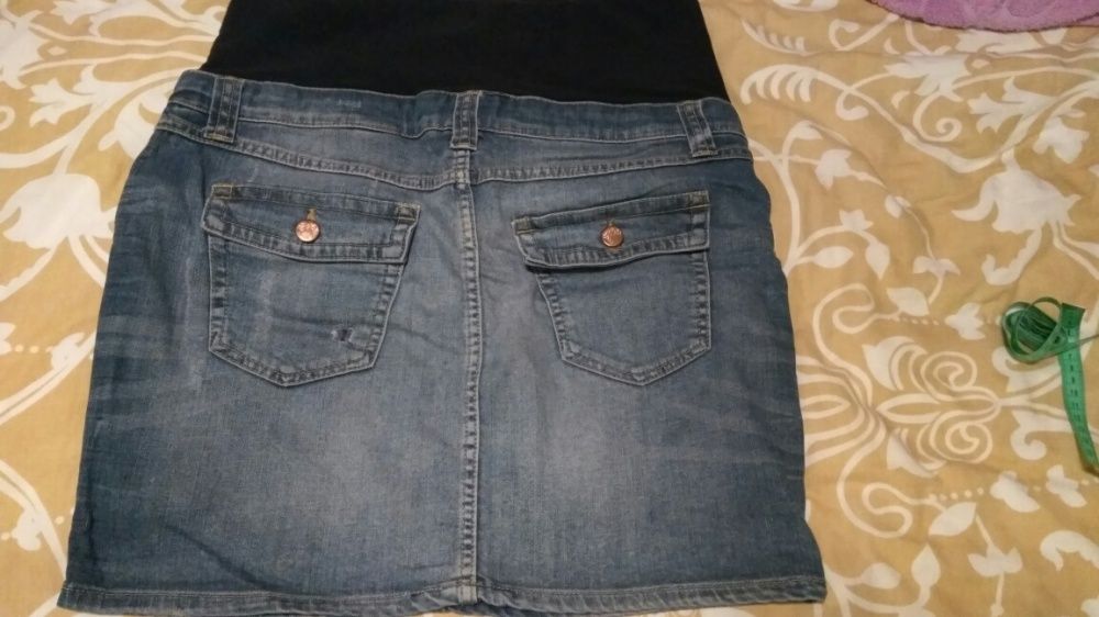 Джинсовая юбка для беременных