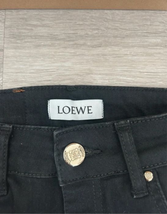 Jeansy Loewe 100% bawelna czarne XS