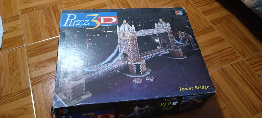 Puzzle 3D, taj mahal, tower bridge, catedral