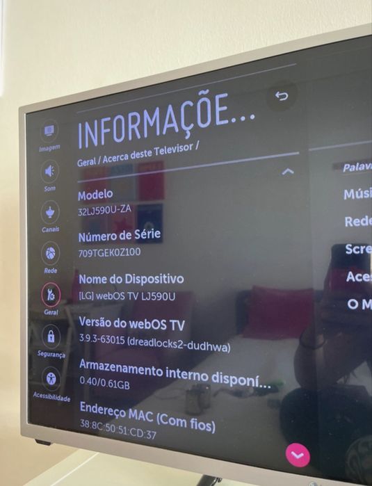 smart tv lg 32” polegadas491310290483947520
