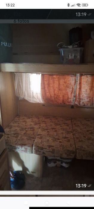 Caravana com avançado,frigorífico,fogão,mesa,cadeiras,etc com documentos
