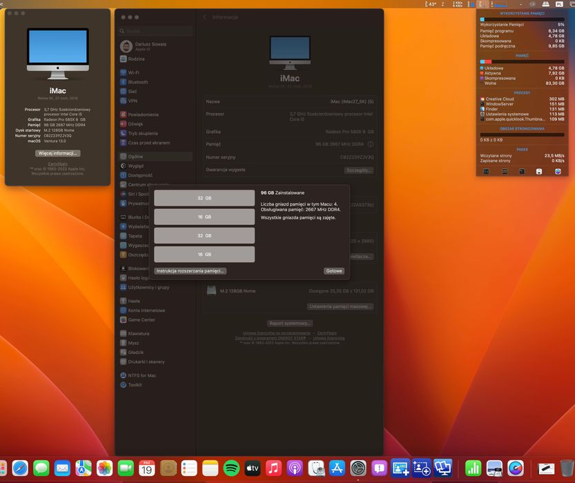 iMac 27 5K   Radeon Pro 580X 8GB VRAM 6core