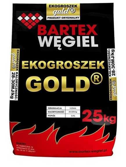 Węgiel groszek workowany 1 tona gold  Bartex Wieliczka Niepołomice