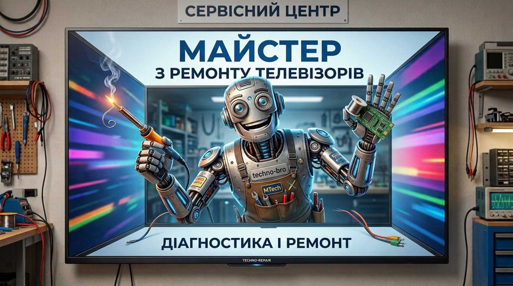 Ремонт Телевізорів до 65'' (телемайстерня) м. Кременчук, вул. Молодіжна, 11