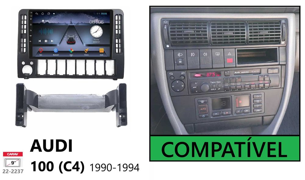 Rádio 2DIN 9" • Audi • A4 (B5) • 80 (B4) • 100 (C4) • Android [4+64GB]