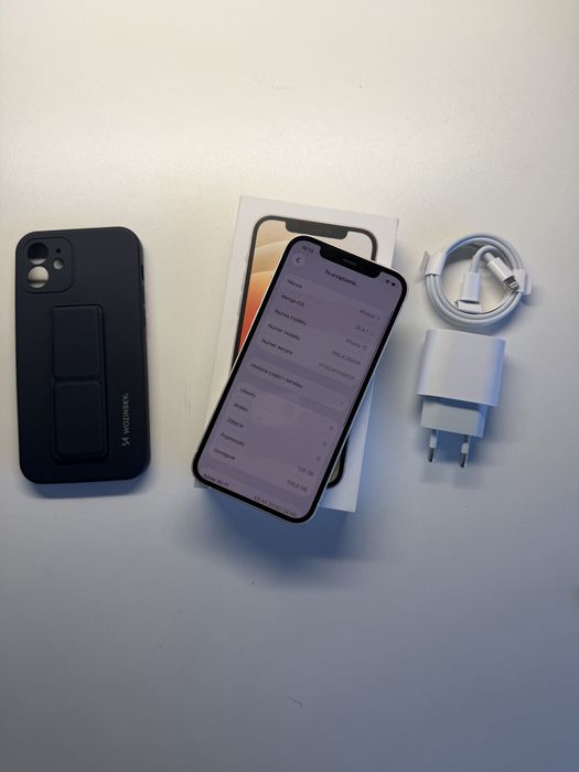 iPhone 12 128gb biały bateria 100% komplet
