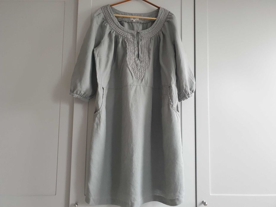 Szara sukienka lniana Noa Noa 44 46