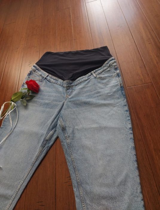Spodnie jeansy ciążowe new look maternity tori jasny denim XXL 46