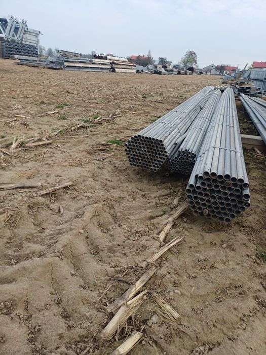 Rura fi 27 i 32mmx1.6mm ocynkowana odcinki 8-9m tunel słupki ogrodzenia warzywo tunele folia pastuch