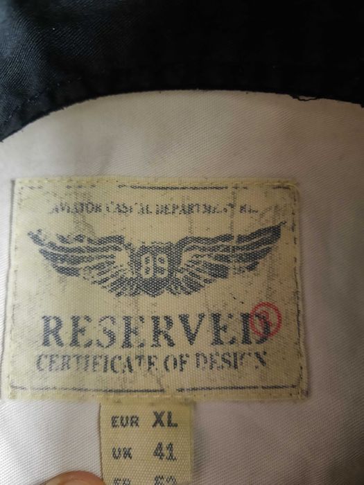 Czarna koszula Reserved z krótkim rękawem