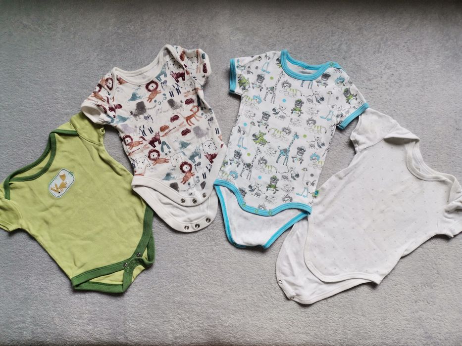 Body krótki rękaw rozmiar 62, 13szt, H&M,Reserved,Disney,Carters,Pepco