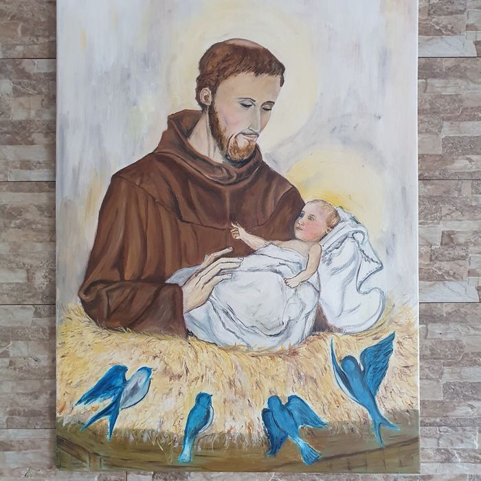 Sw.Antoni.obraz olejny na płótnie