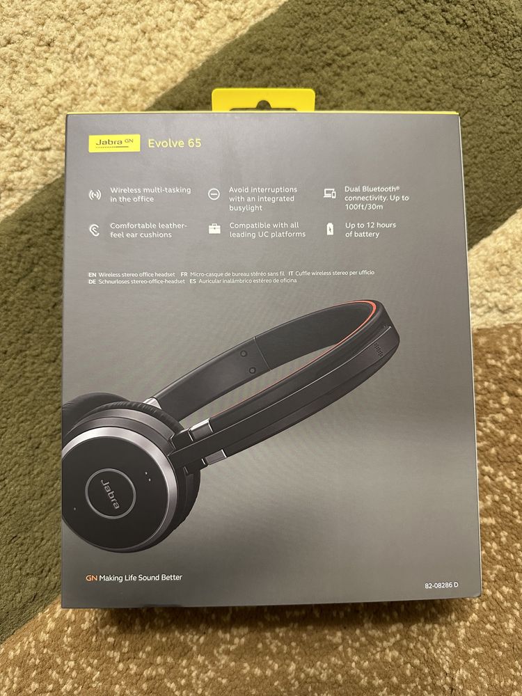 Jabra Evolve 65 SE MS Stereo Micro-casque sans fil Bluetooth USB  (6599-833-309)