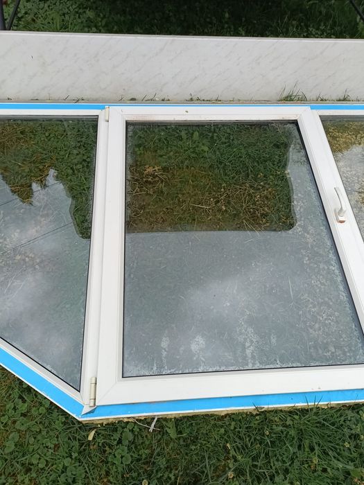 Okno plastikowe skośne