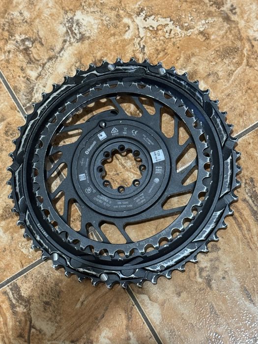 SRAM RED AXS Powermeter 2x Chainring Kit | Direct Mount | E1 - black / silver,50/37T
