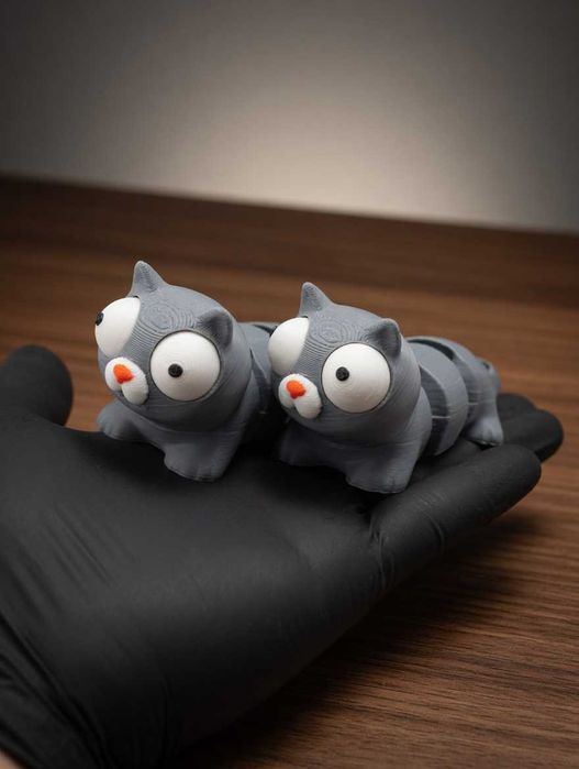 Флексі котик 3D іграшка антистрес 9×3 см