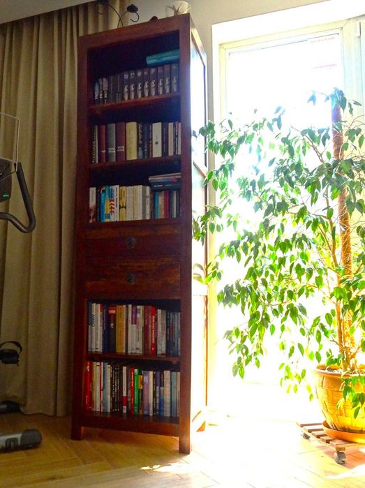 Biblioteka indyjska z litego drewna palisander w idealnym stanie!